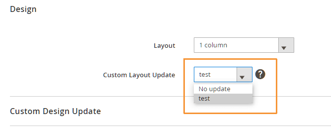 New selectable custom layout update