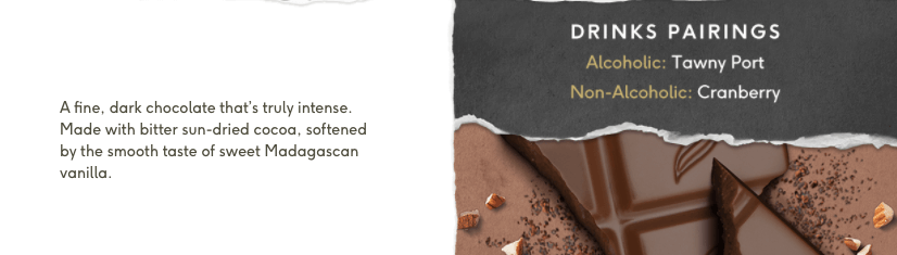 sensory words product description for on-page SEO example