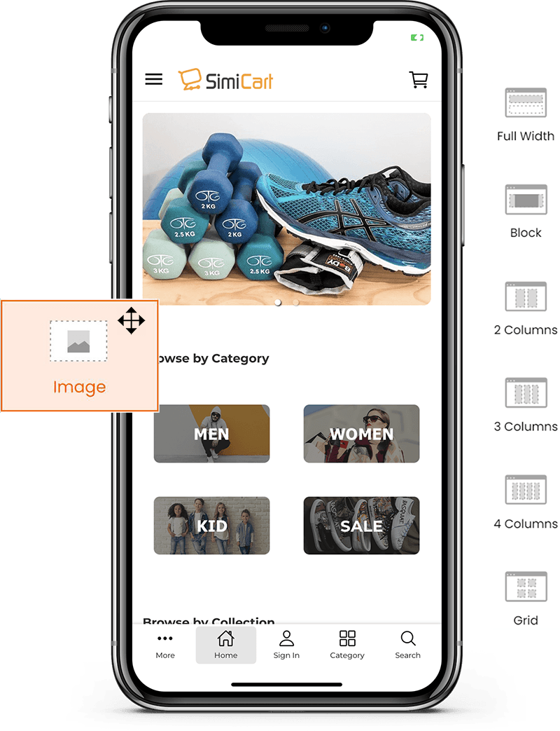 Simicart mobile app builder