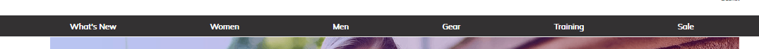 SimiCart HomePage Module: Navigation Bar