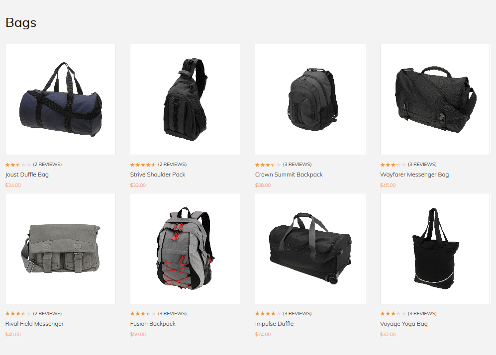 SimiCart HomePage Module: Product Grids