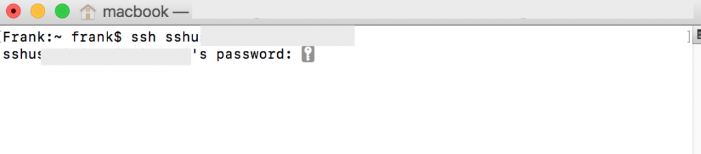 ssh login