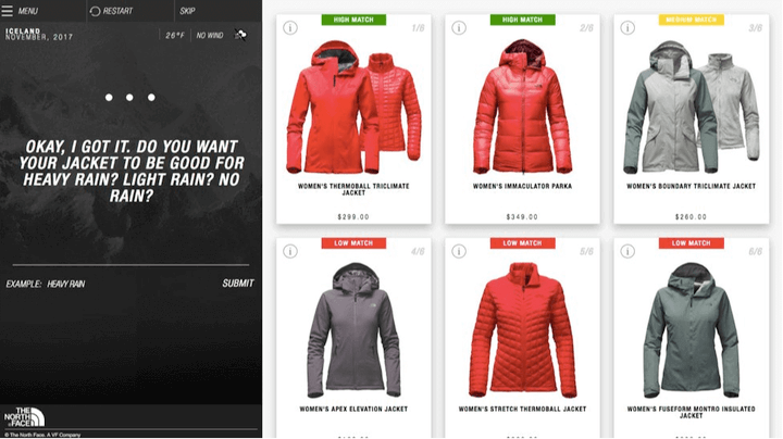 The North Face Example Artificial Intelligence