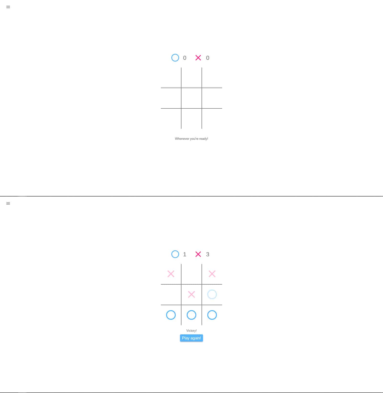 Tic-tac-toe gameplay