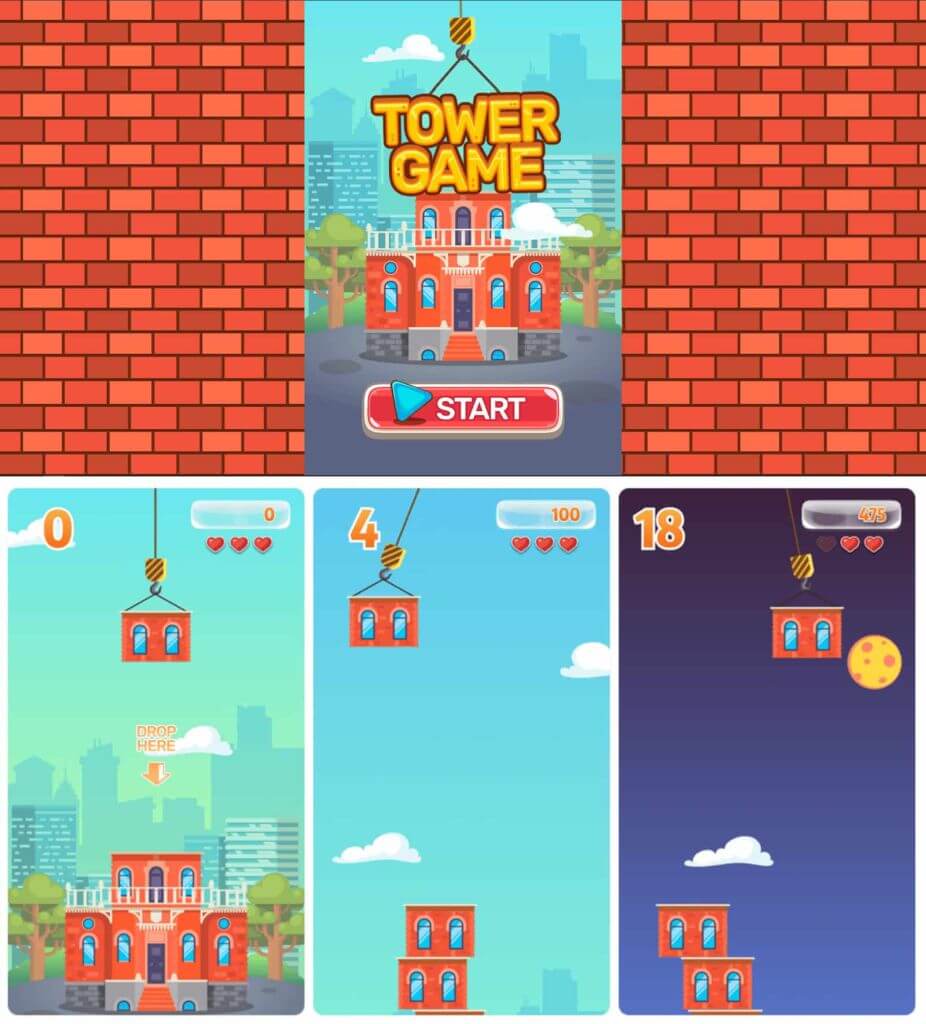 Tower Game gameplay