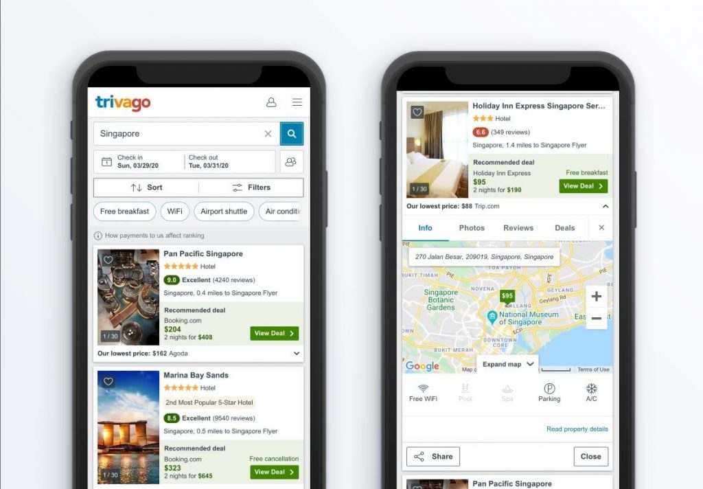 Trivago PWA