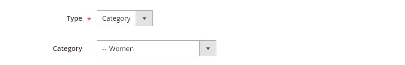 SimiCart PWA Studio Module - Menu Type: Category