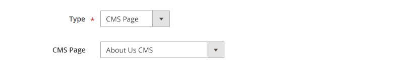 SimiCart PWA Studio Module - Menu Type: CMS Page