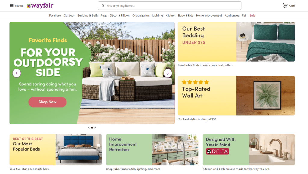 wayfair eCommerce marketplace
